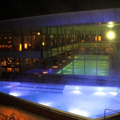 Liege Neuruppin calm pool at night