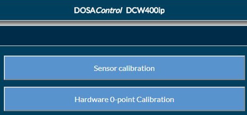 DCW 400 0Punkt Kalibrierung