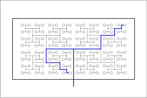 Beck hydraulic sketch 06 Tichelmann-System with 128 jets