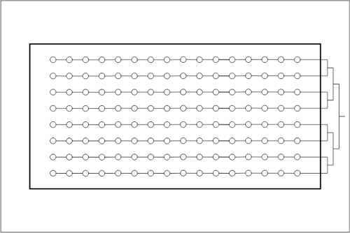 Beck hydraulic sketch 09 Piping in line with Tichelmann distribution