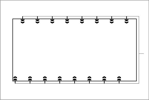 Beck hydraulic sketch 12 Horizontal system with calculated nozzles